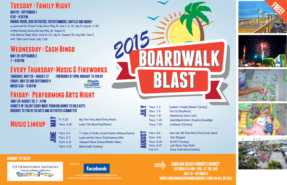 Pleasure Island Nc 2016 Boardwalk Blast Summer Events