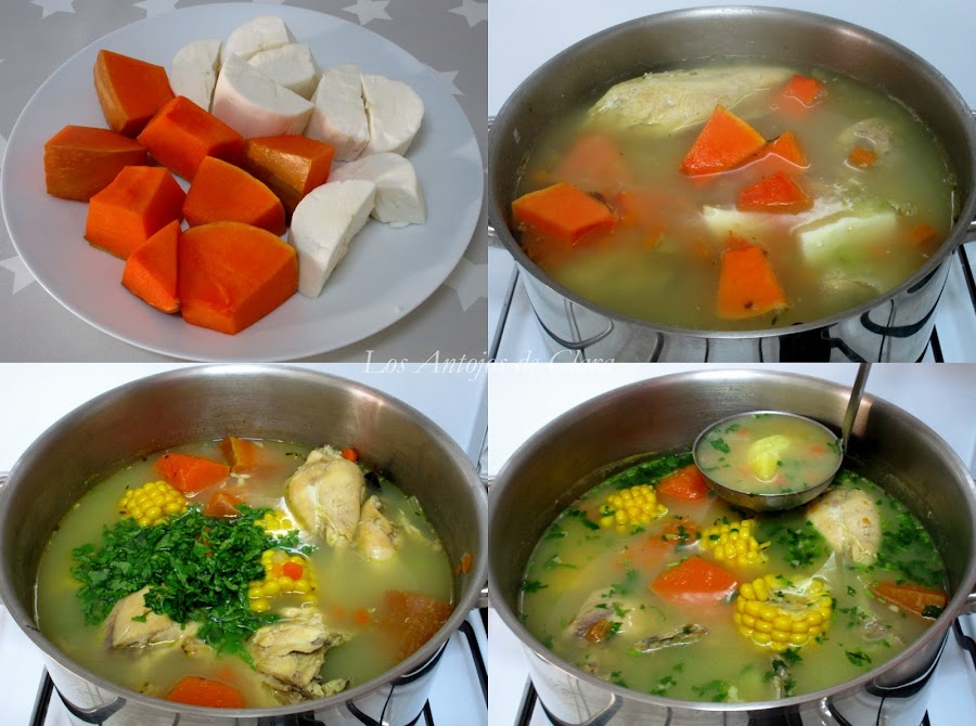 Receta sopa de pollo