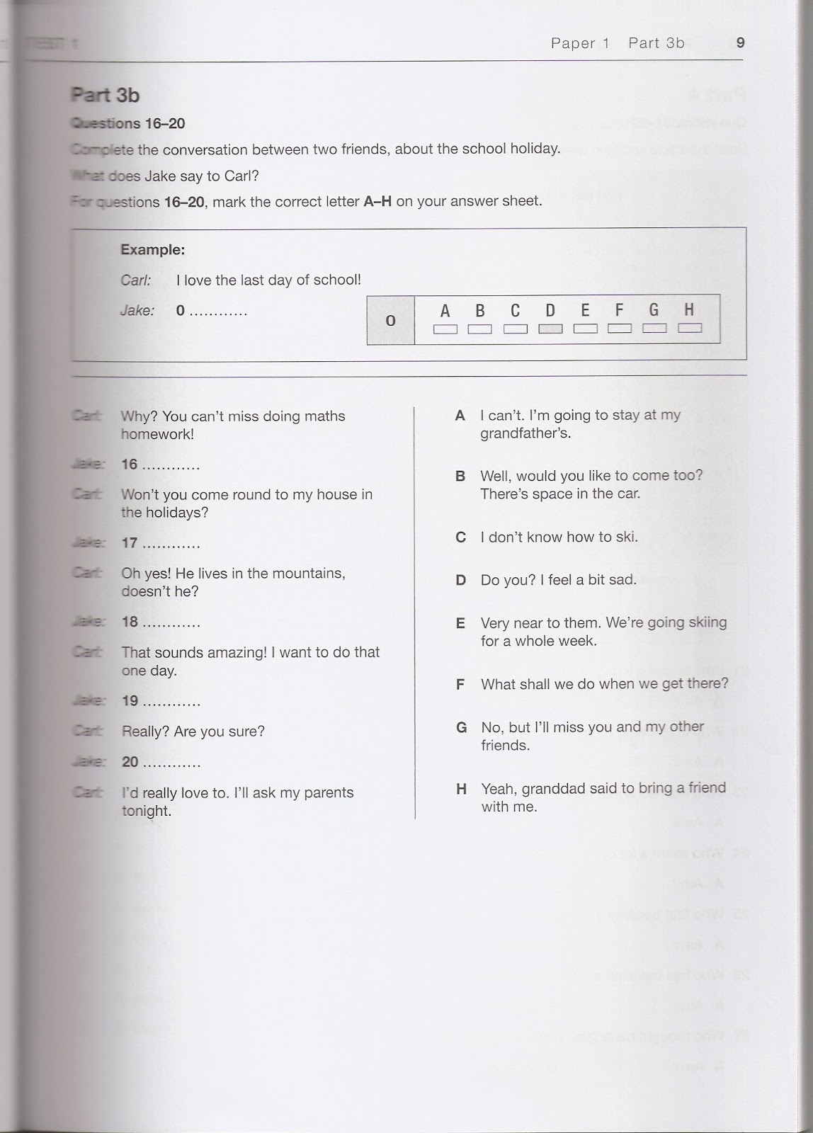 Cambridge Ket Reading And Writing Test Pdf at Roderick Malone blog