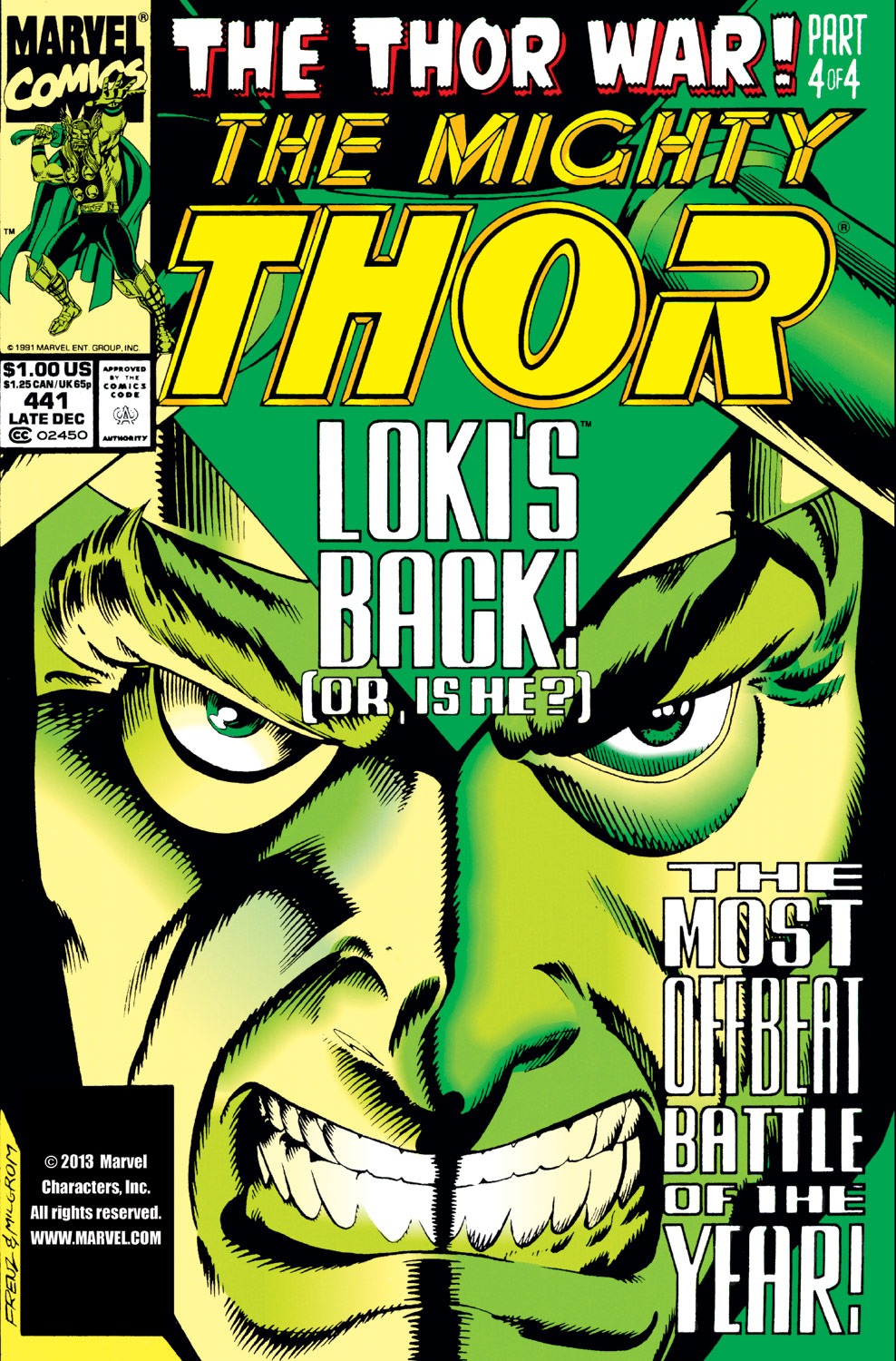 Read online Thor (1966) comic -  Issue #441 - 1