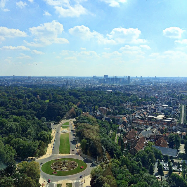 View over Bruxelles from the Atomium