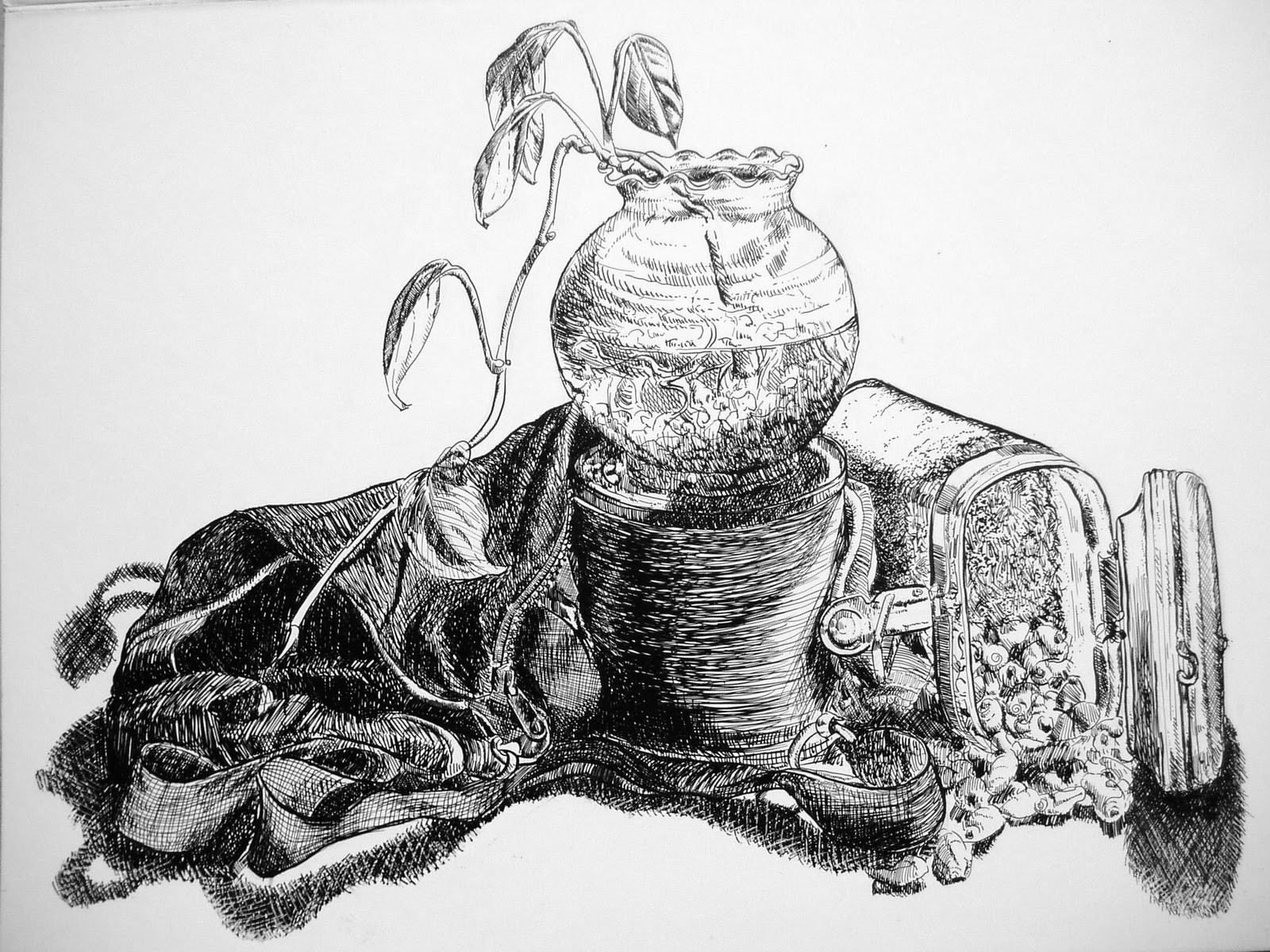 Cindy Cheng's Art Portfolio Pencil/Pen&Ink/Charcoal