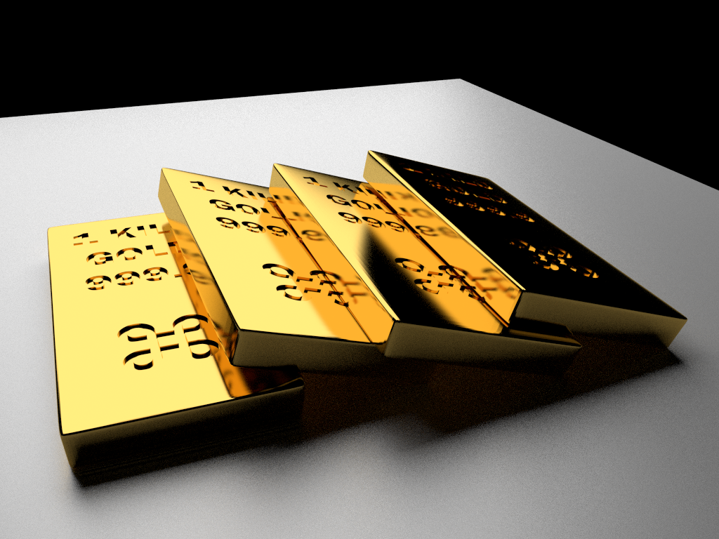 Blender 3D Renders from Yodamon Gold Bars, Blender 3D 2.62 CGI