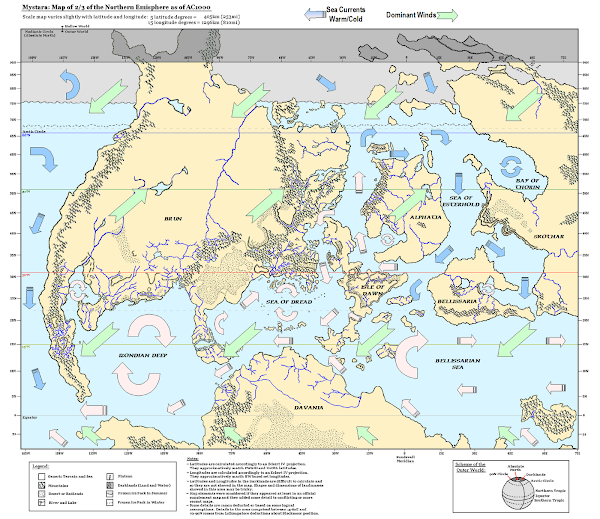 Mystara winds sea currents map