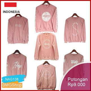 NAG138 Kaos Wanita Zolaqu Dusty Series Lengan Panjang Murah Bmgshop
