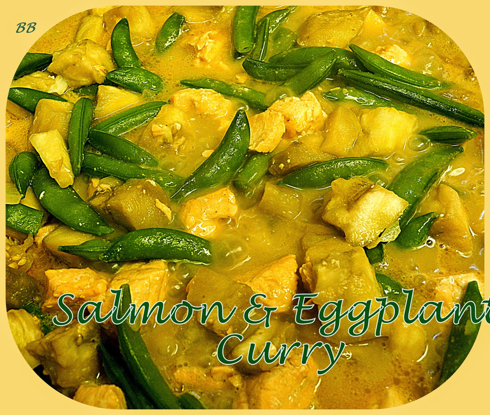 Salmon and Eggplant Curry