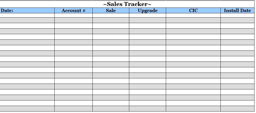 2+ sales tracking spreadsheet template - Budget ...