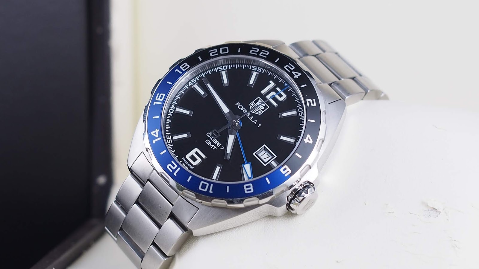 (SOLD) TAG HEUER FORMULA 1 GMT AUTOMATIC CALIBRE 7 BLUE BLACK