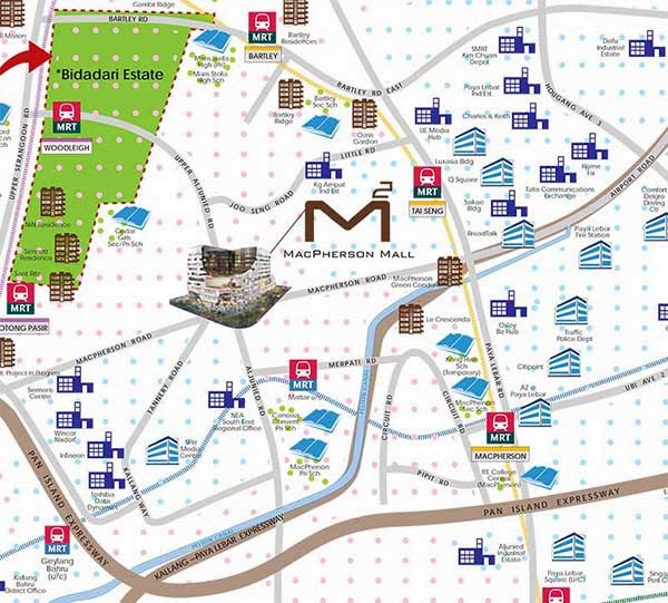 Macpherson Mall Location Map