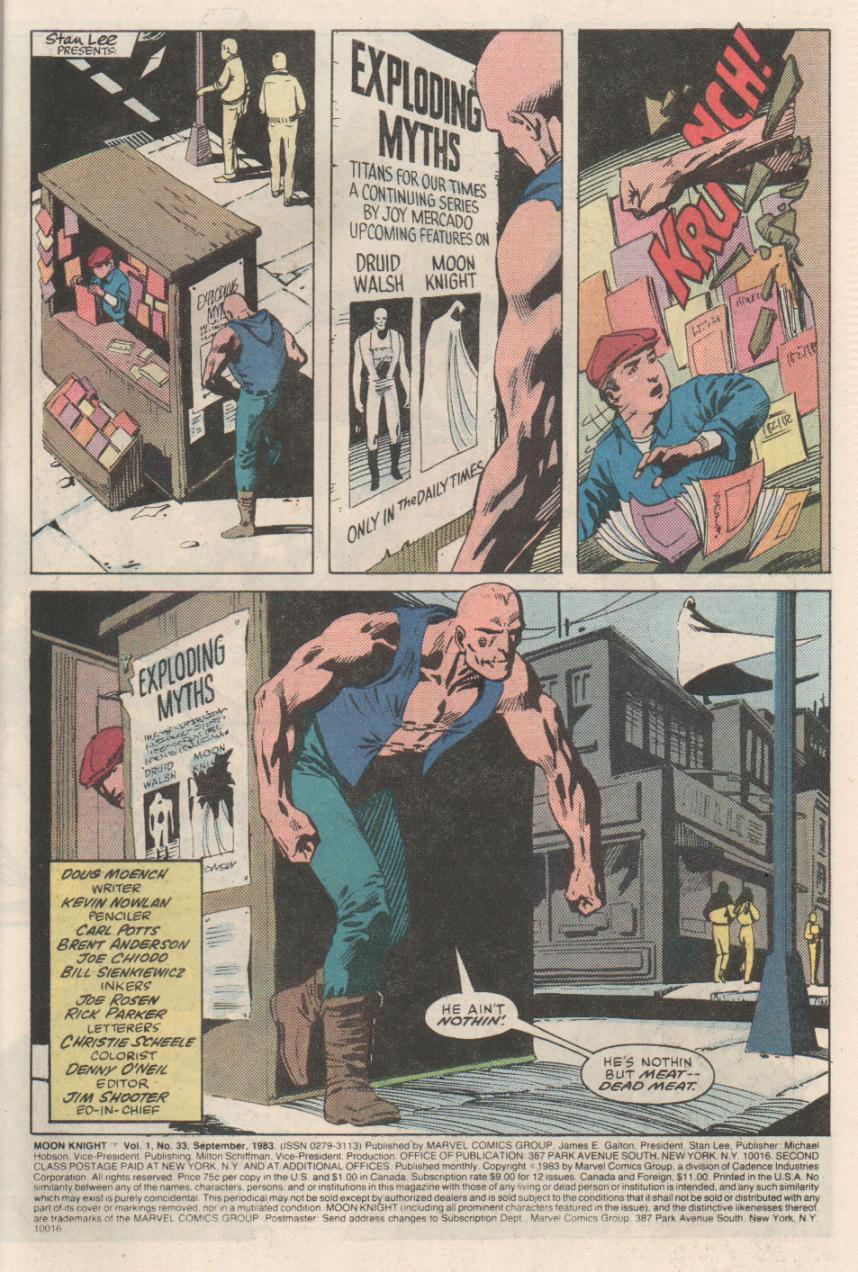 Moon Knight (1980) issue 33 - Page 2