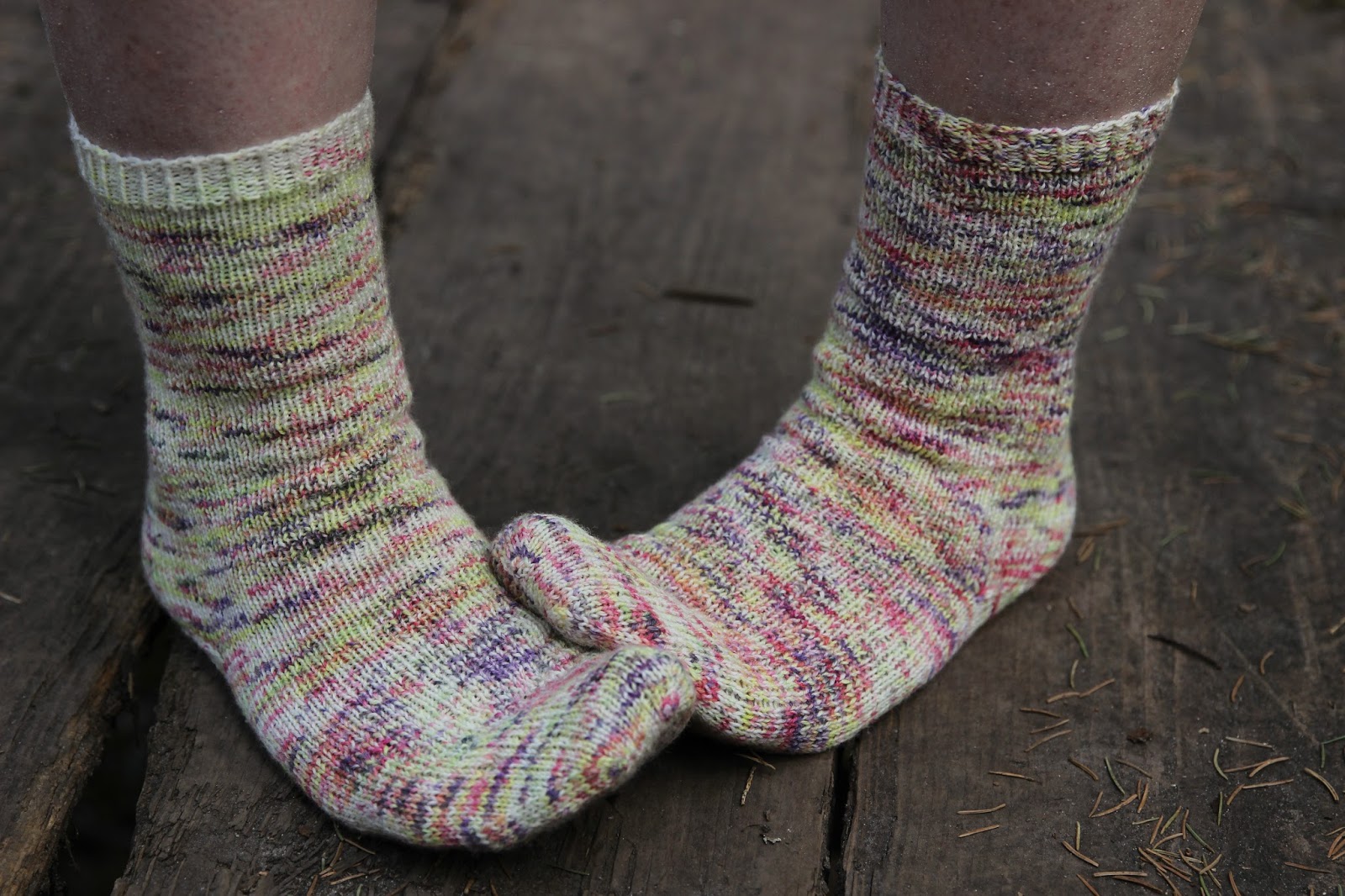 Where we once knitted Sock blank