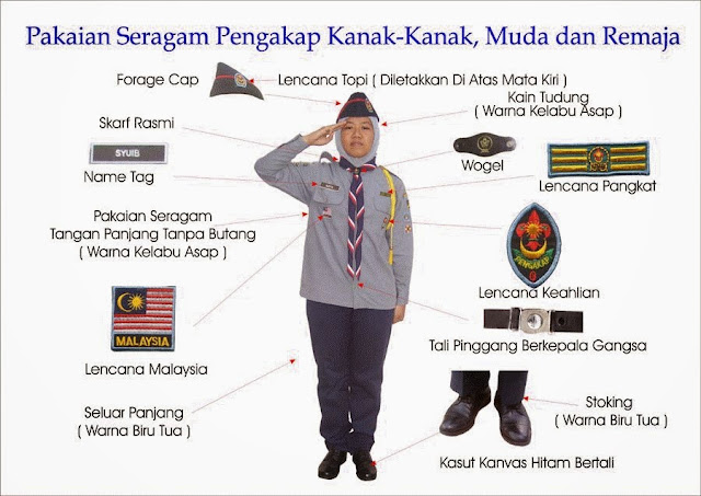 Image result for uniform pengakap perempuan