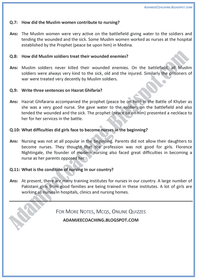 Short essay on nurse in english picture