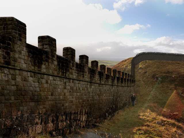 how high the original Hadrian's Wall must have looked