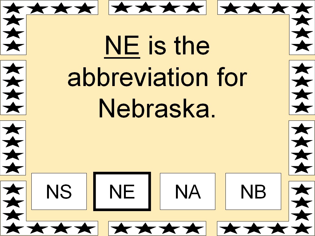 Student Survive 2 Thrive American State Abbreviations Part 2 of 5