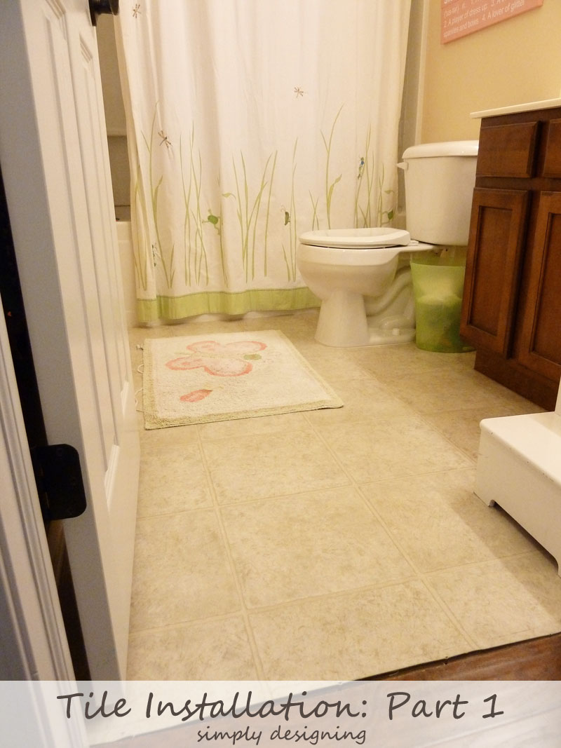 Tile Installation: Part 1 {The Plan and Demolition} #diy #tile #bathroom