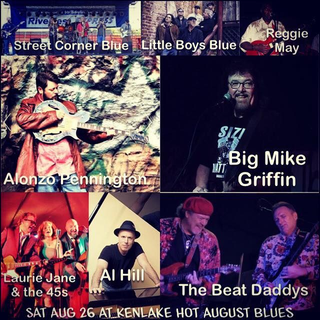 Kenlake Hot August Blues Notes Stage Schedule for this year's Hot