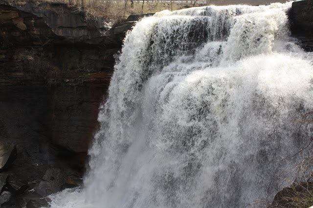 Natural wonder Brandywine Falls waterfall in Ohio