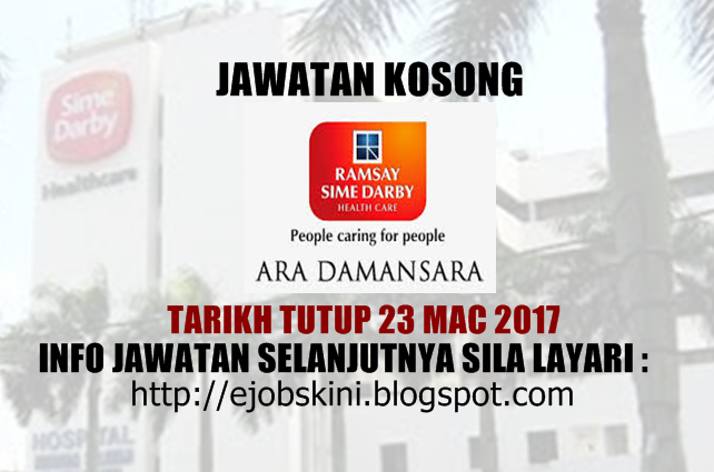 Jawatan Kosong Subang Jaya Medical Centre 23 Mac 2017