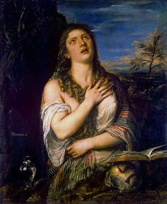 Pintura de Tiziano sobre María Magdalena Penitente