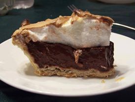 Old fashioned chocolate pie