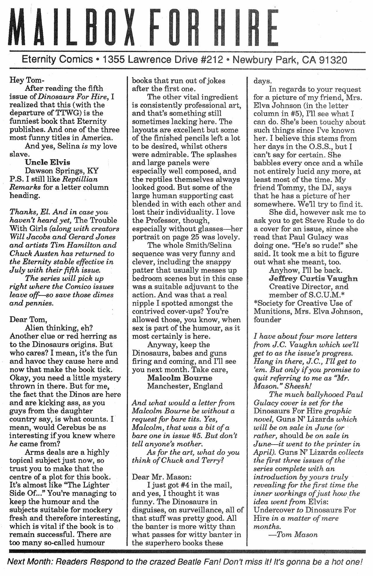 Read online Dinosaurs For Hire (1988) comic -  Issue #7 - 28