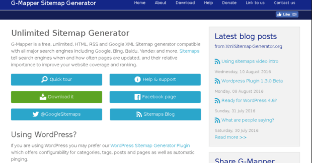 Sitemap generator - Online Solution