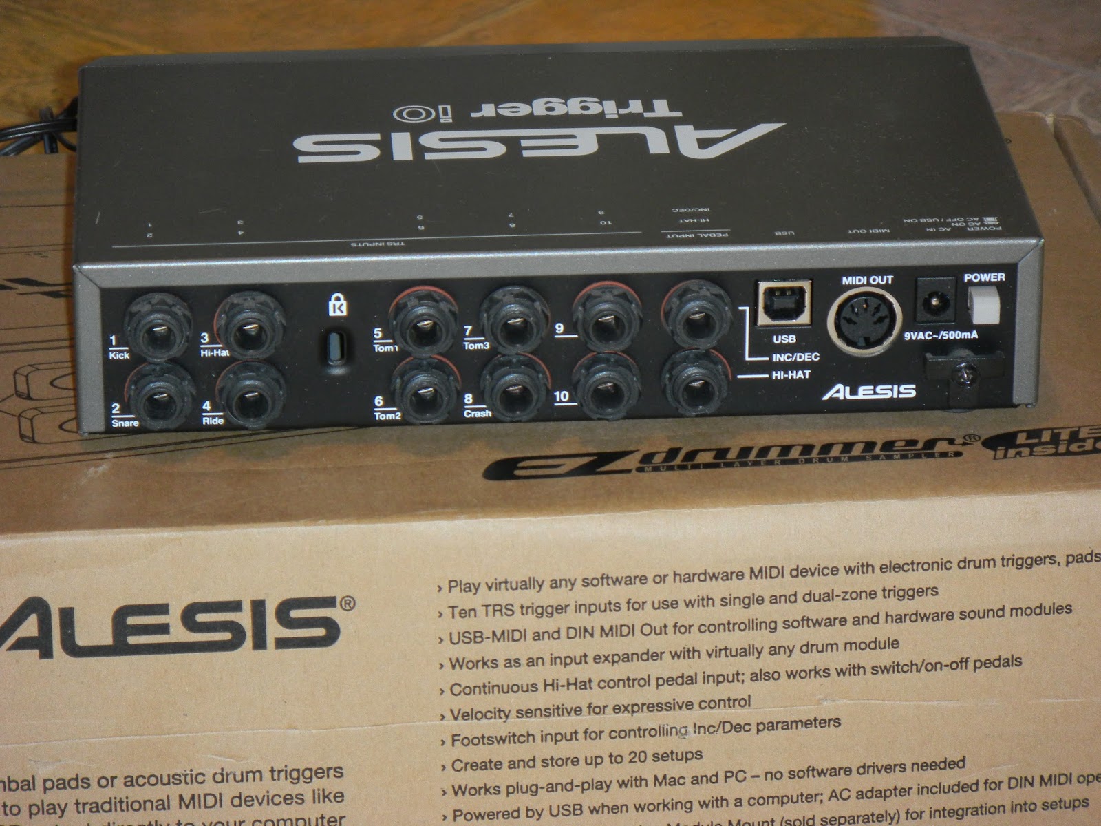 Infrequent Sound [sex.tex] technology Alesis Trigger I/O Triggerto