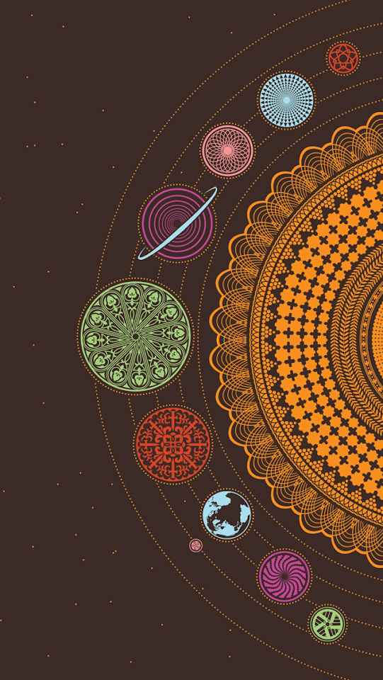 Solar System Illustration  Android Best Wallpaper