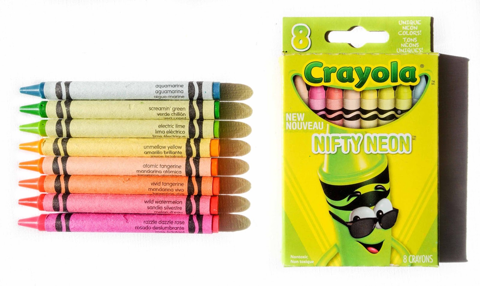 8 Count Crayola Tip Collection Crayons What's Inside the Box Jenny's
