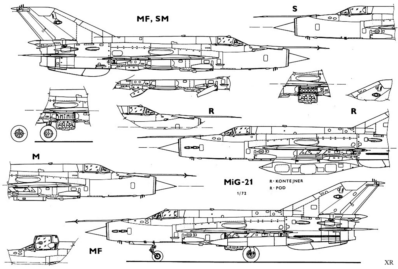 Чертежи миг 21 бис