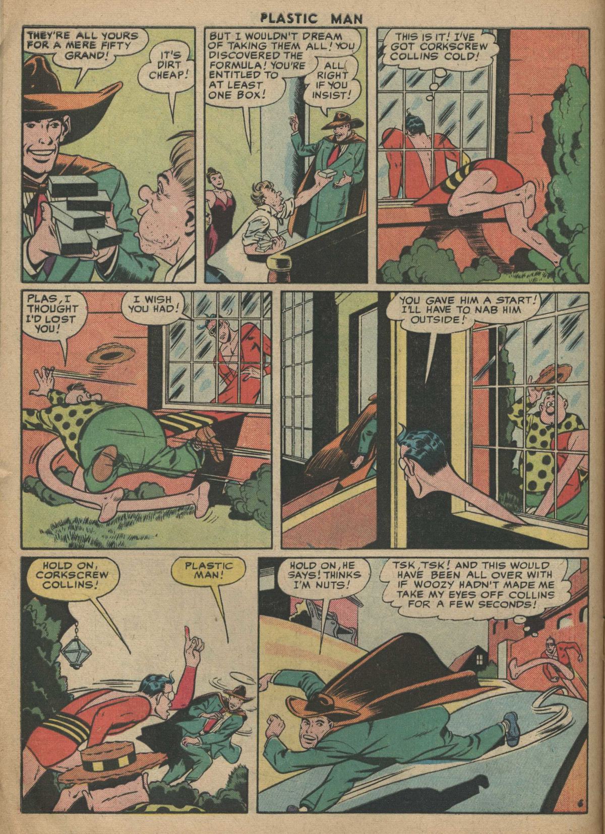 Read online Plastic Man (1943) comic -  Issue #57 - 8