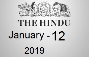 The Hindu Newspaper Today 12 January 2019 Download PDF