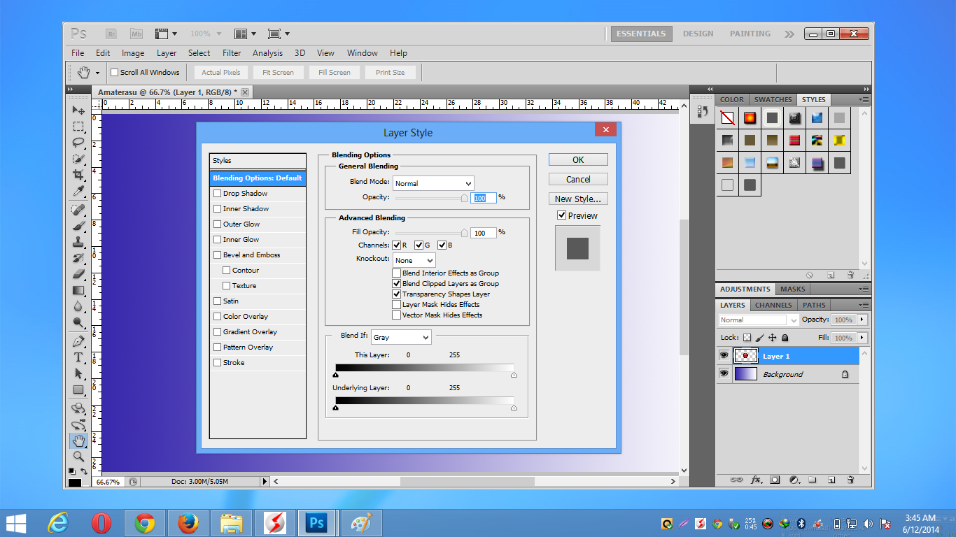 Mengenal Fitur Blending Option Adobe Photoshop 4