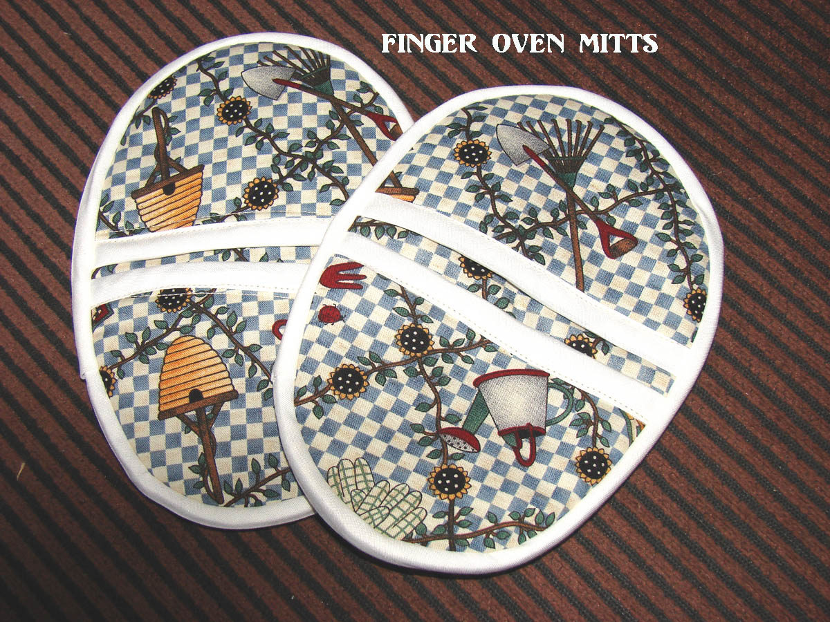 RLW Handmade Crafts: Finger Oven Mitts