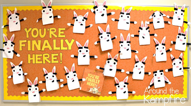 First week of school activities with You're Finally Here! by Melanie Watt