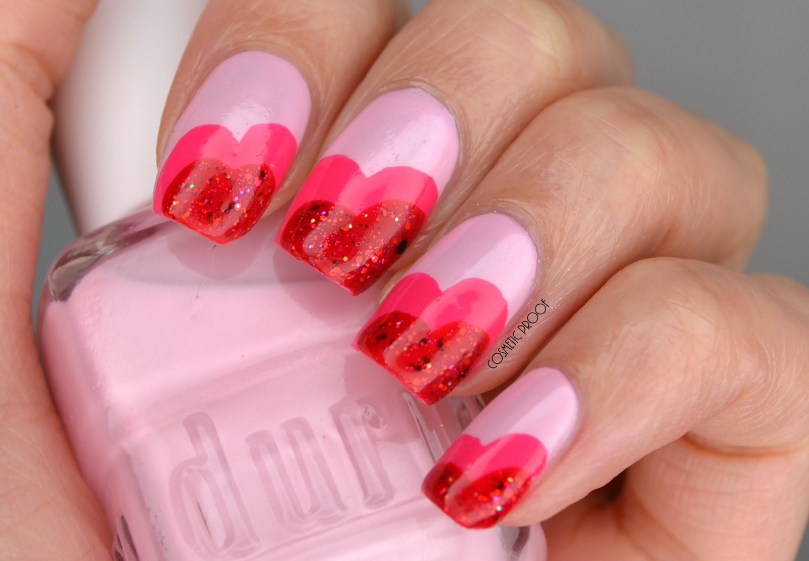 8. Heart Nail Art for Valentine's Day - wide 6