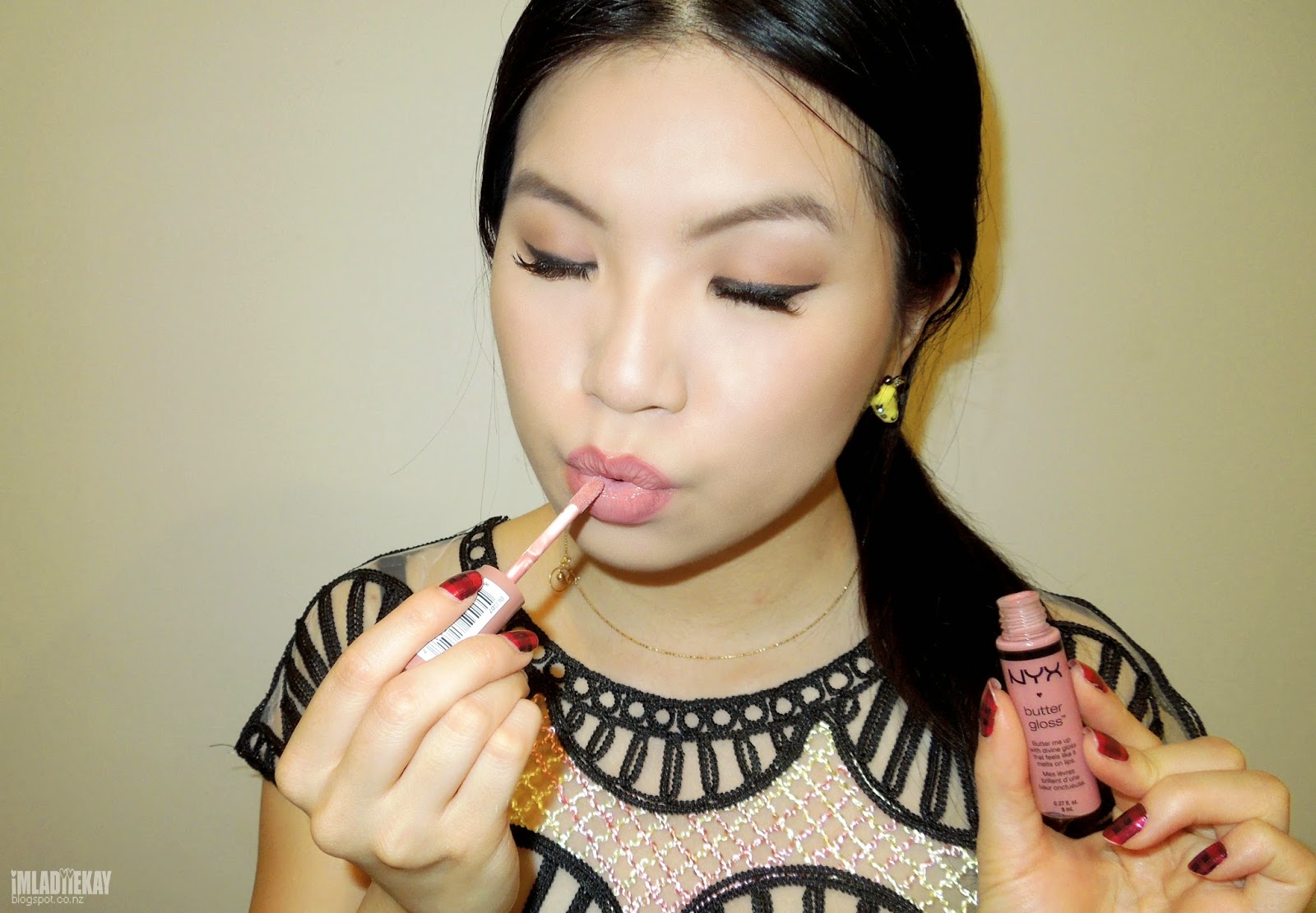 Kay Cake Beauty NYX BUTTER GLOSS ♥ 16 Shades Swatches