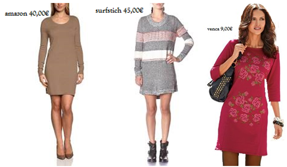 composición vestidos de punto