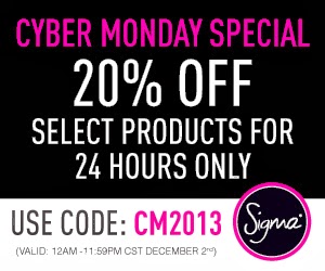 Sigma Cyber Monday Coupon 2013