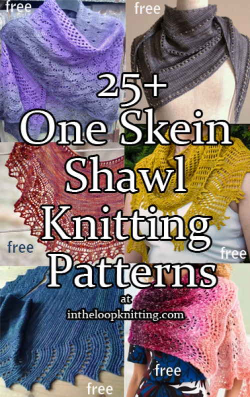 Beautiful Skills - Crochet Knitting Quilting : One Skein Shawl Knitting ...