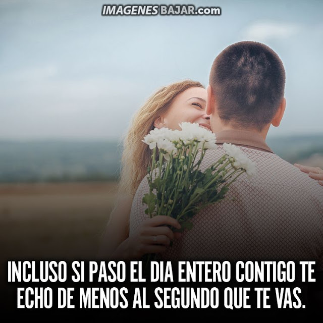 imagenes de te extraño amor frases