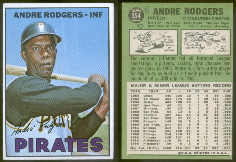 Andre Rodgers 1967 baseball card
