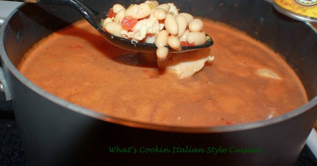 Chicken Chili Cannellini Bean Soup Recipe What's Cookin' Italian