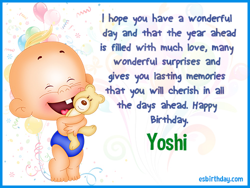 Yoshi Happy birthday Yoshi Happy birthday
