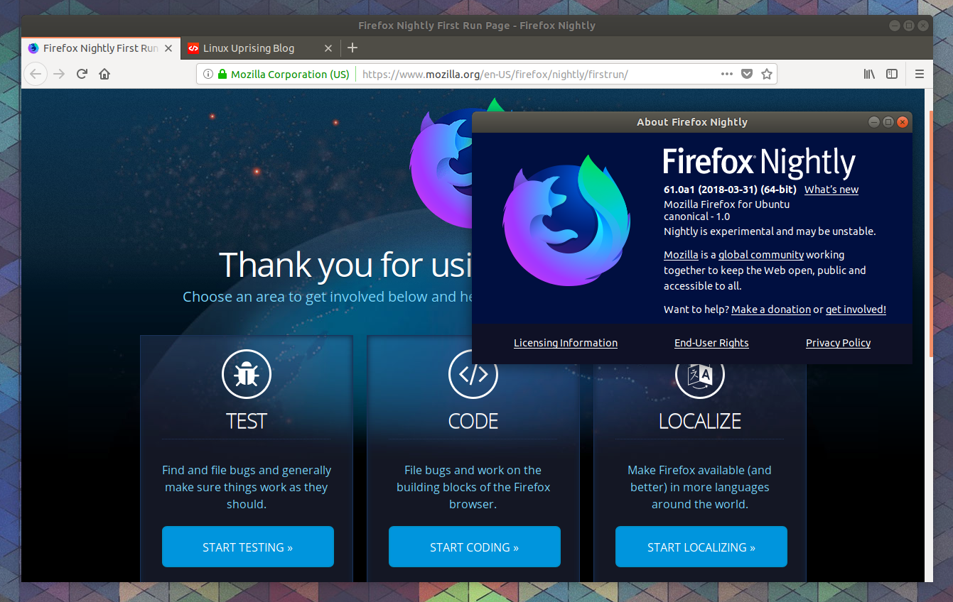 Upgrading Firefox For A Single User – Peppermint OS