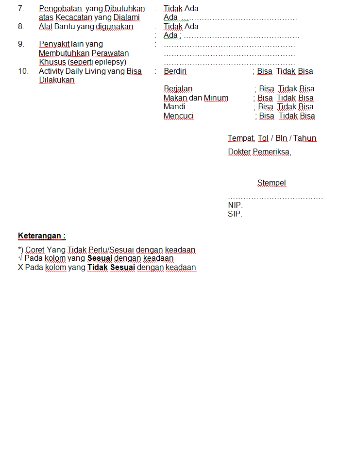 Format Terbaru Contoh Surat Lamaran Pernyataan Cpns