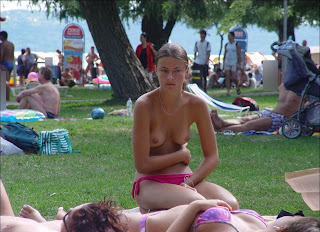 Teen Girl Public Nude Bikini Topless Naked Tits Tanning Nude