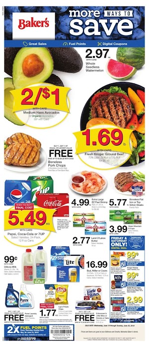Baker's Sale Ad June 19 - June 25, 2019