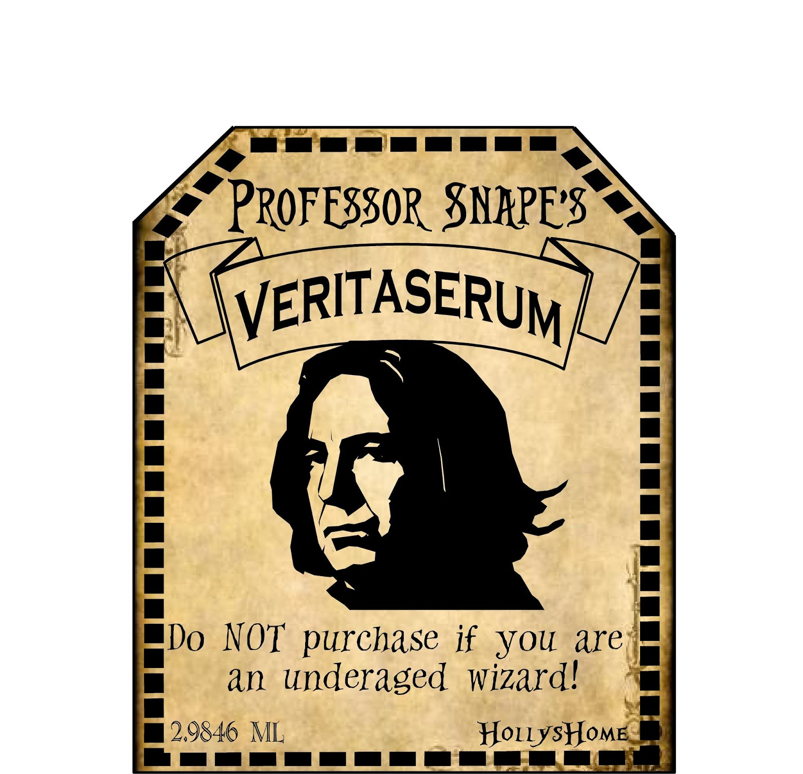 Harry Potter Labels To Print Free